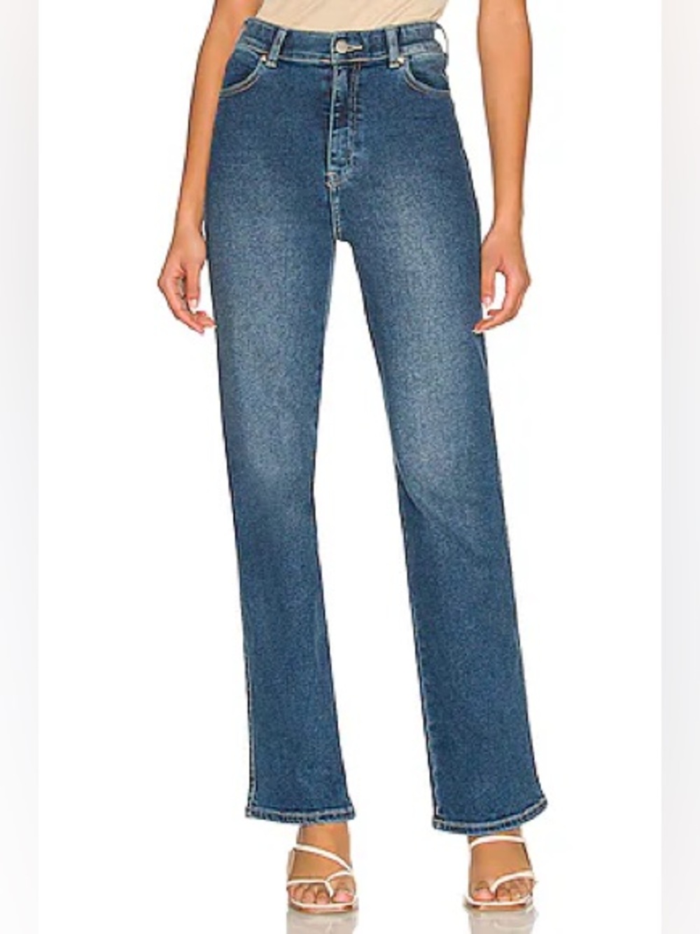 Dr Denim High-Rise Straight Jeans